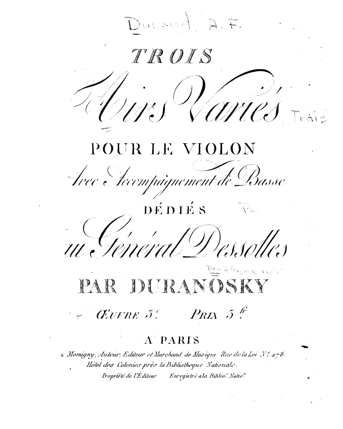 3 Airs Variés - Page 1