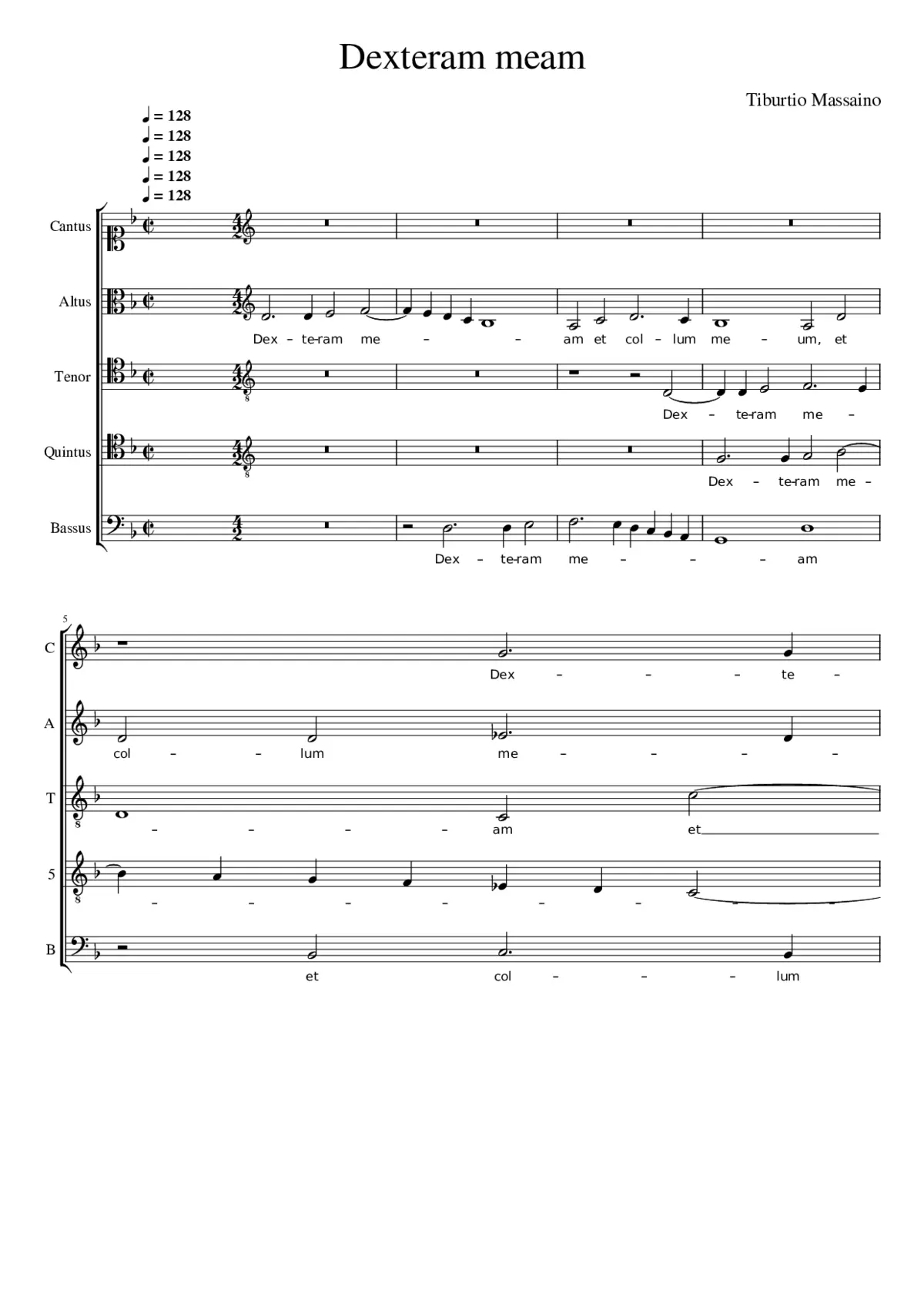 Dexteram meam - Page 1