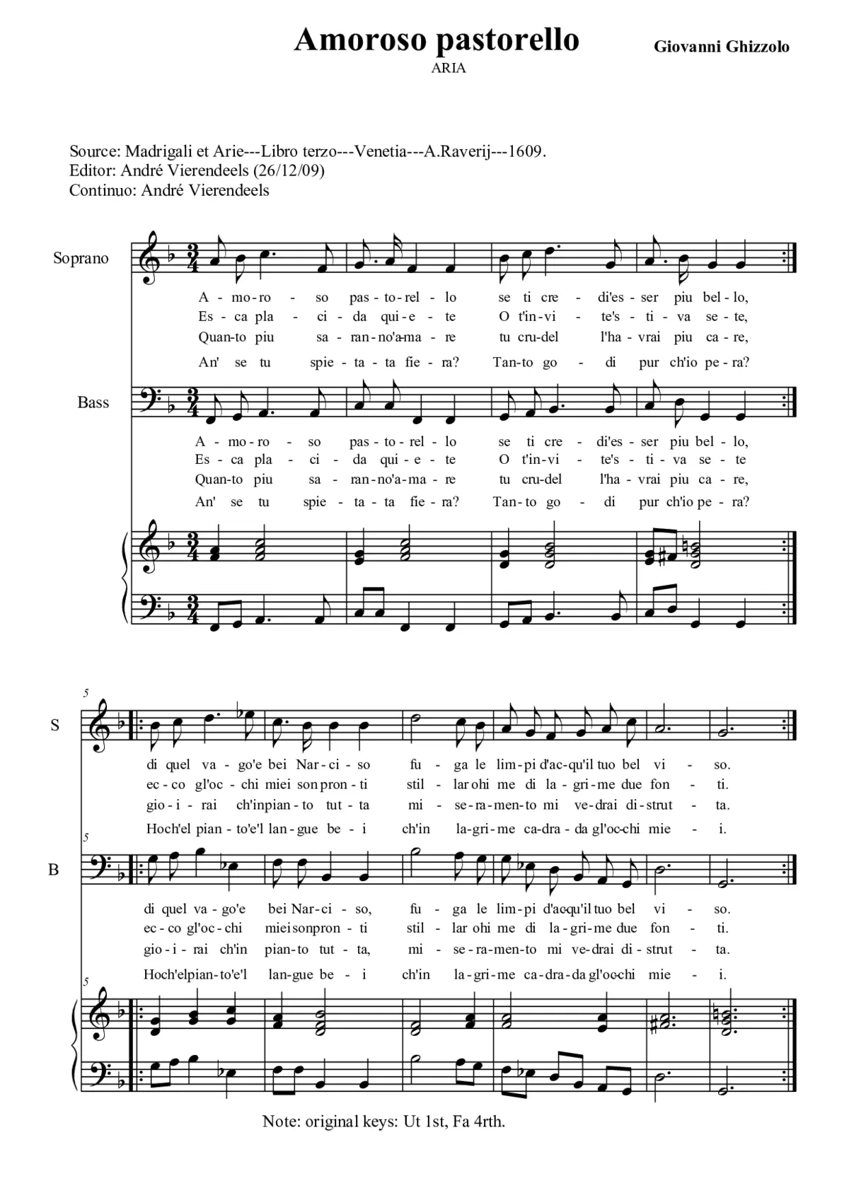 Amoroso pastorello - Page 1