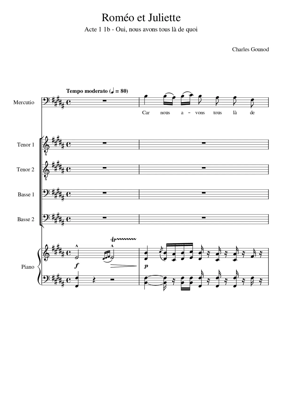 Roméo et Juliette - Page 1