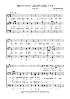 How precious, Lord, thy sacred word