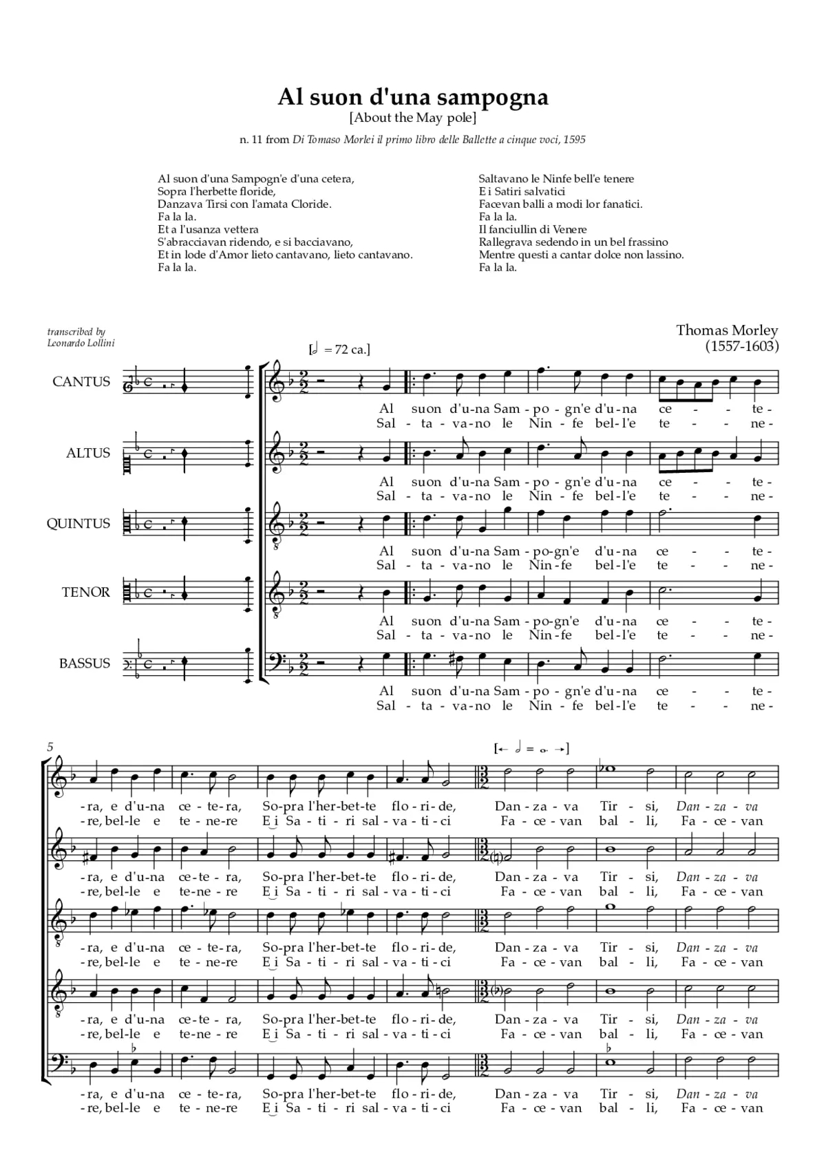 Al suon d'una sampogna - Page 1