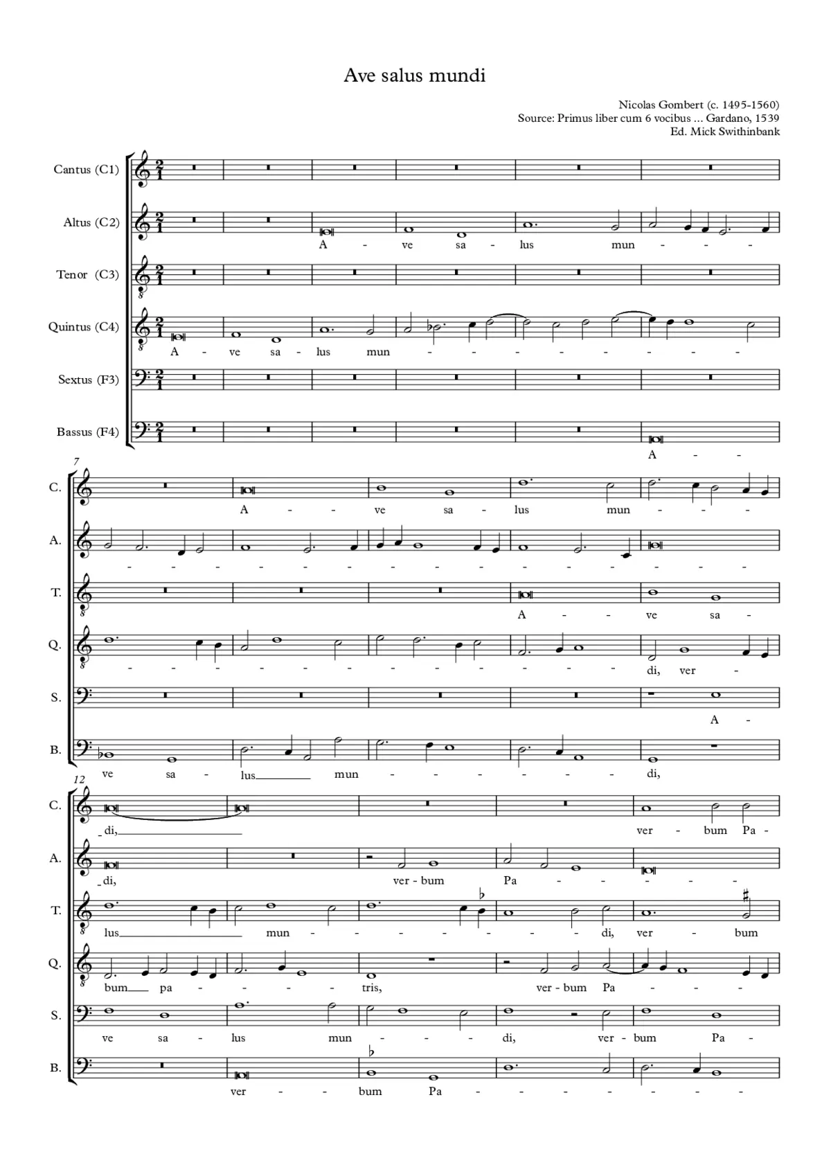 Ave salus mundi - Page 1