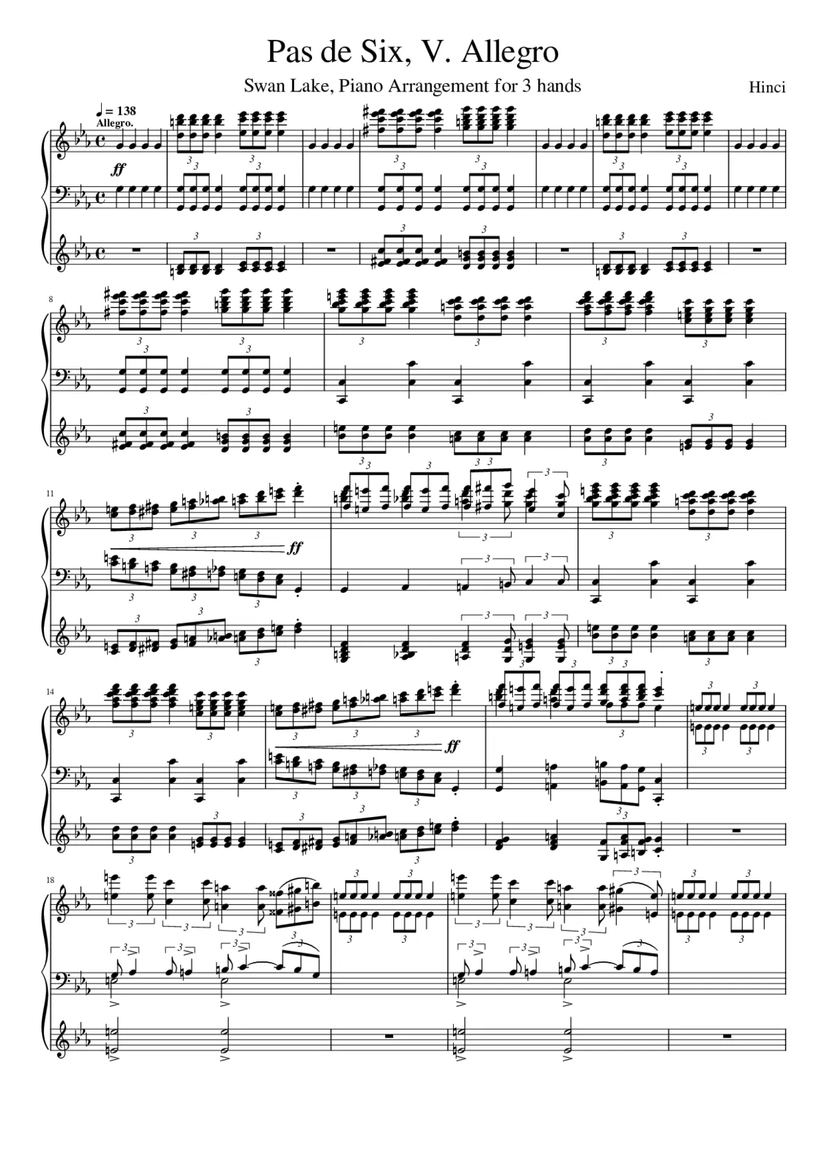 Swan Lake (ballet) Op.20 - Page 1