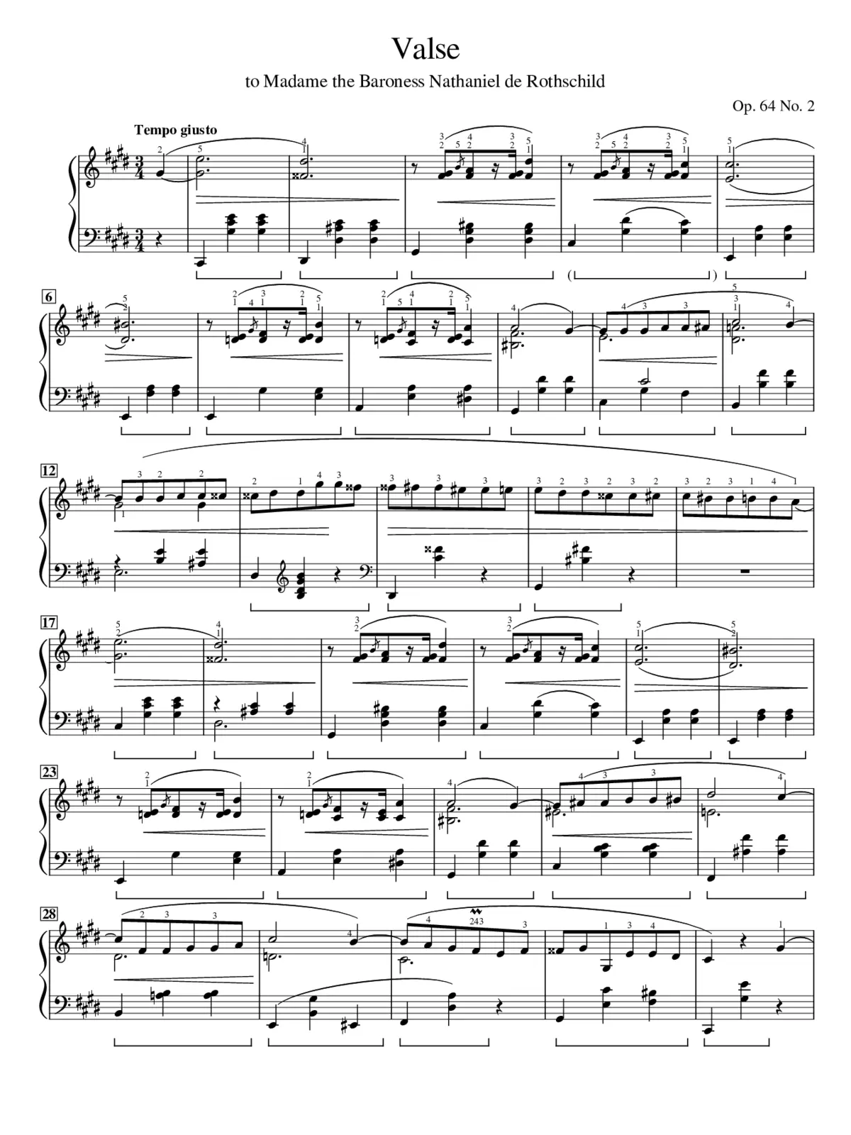 Waltzes Op.64 - Page 1