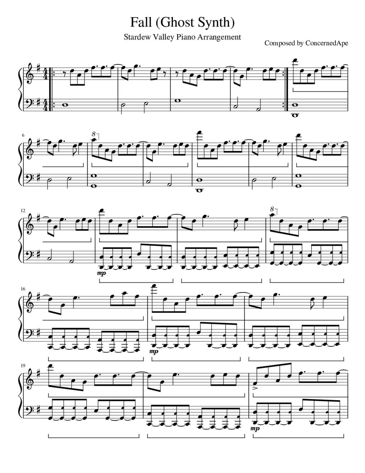 Fall (Ghost Synth) - Page 1