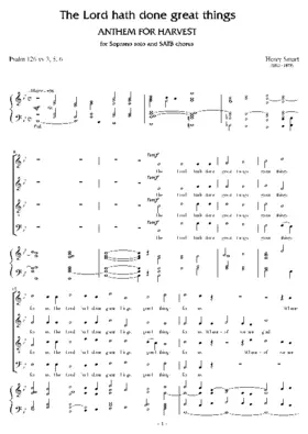 The Lord hath done great things