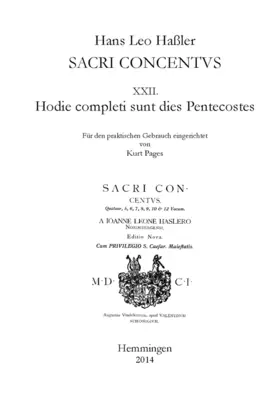 Hodie completi sunt dies Pentecostes