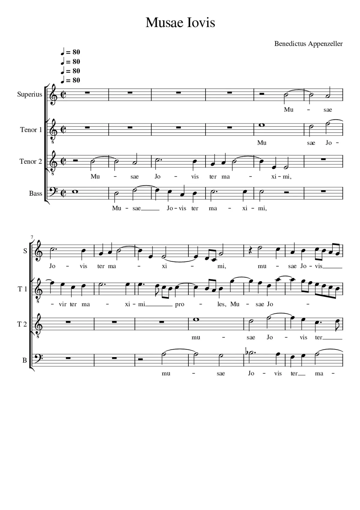 Musae Iovis - Page 1