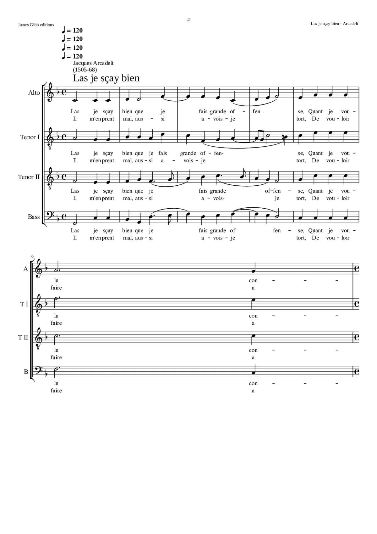 Las je sçay bien - Page 1