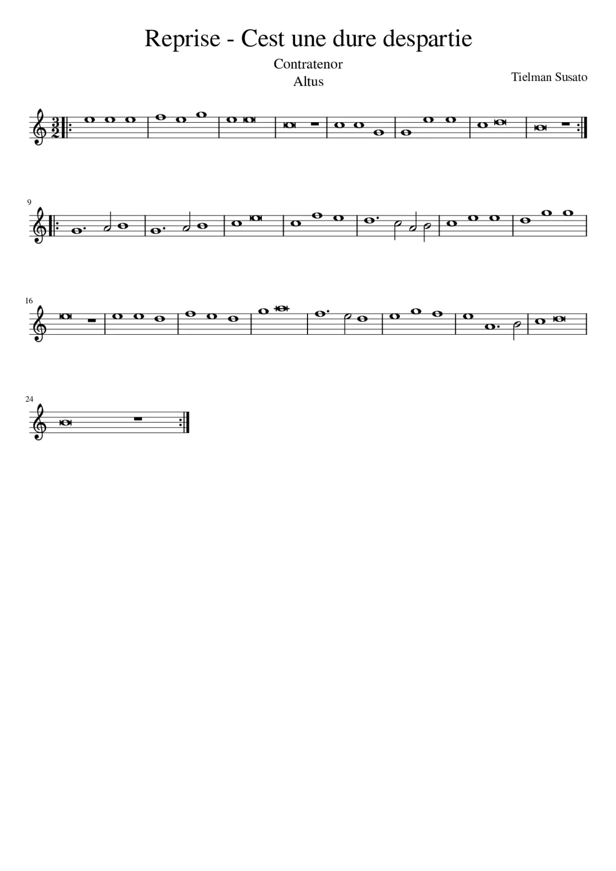 Reprise - Cest une dure despartie - Page 1