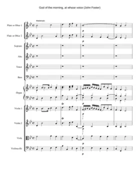 God of the morning at whose voice