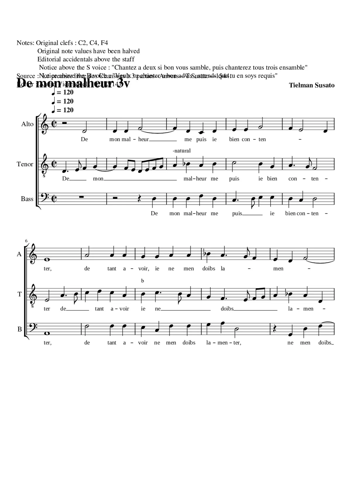 De mon malheur a 3 - Page 1