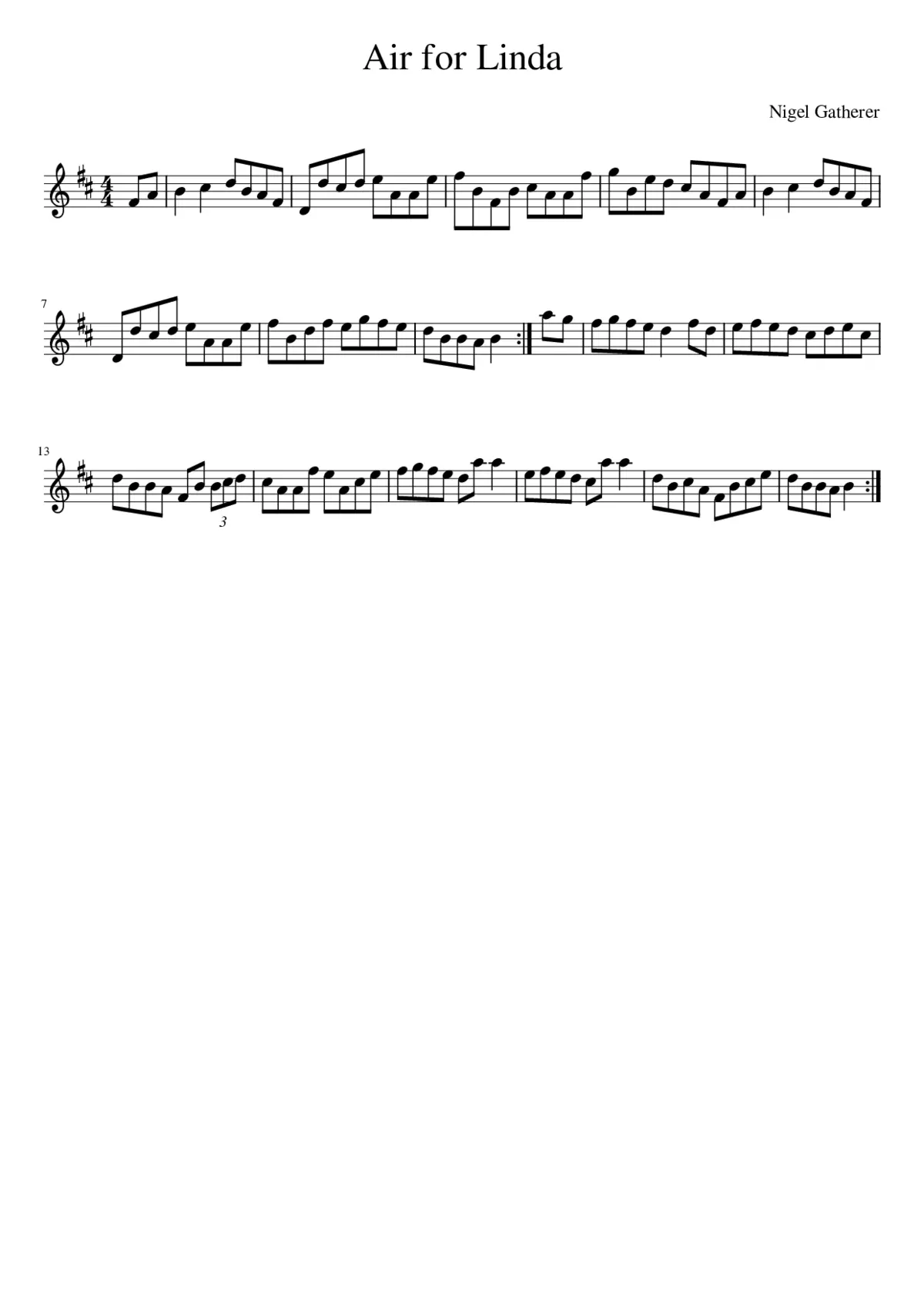 Air for Linda - Page 1