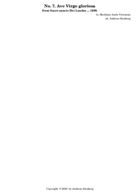 Ave virgo gloriosa