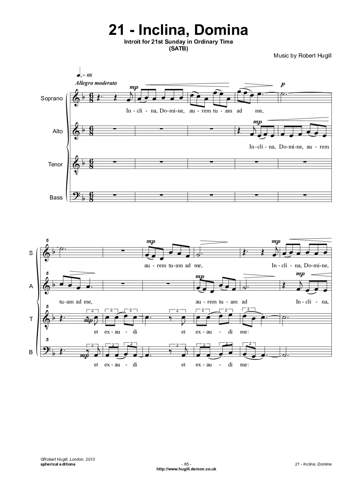 Inclina, Domine - Page 1
