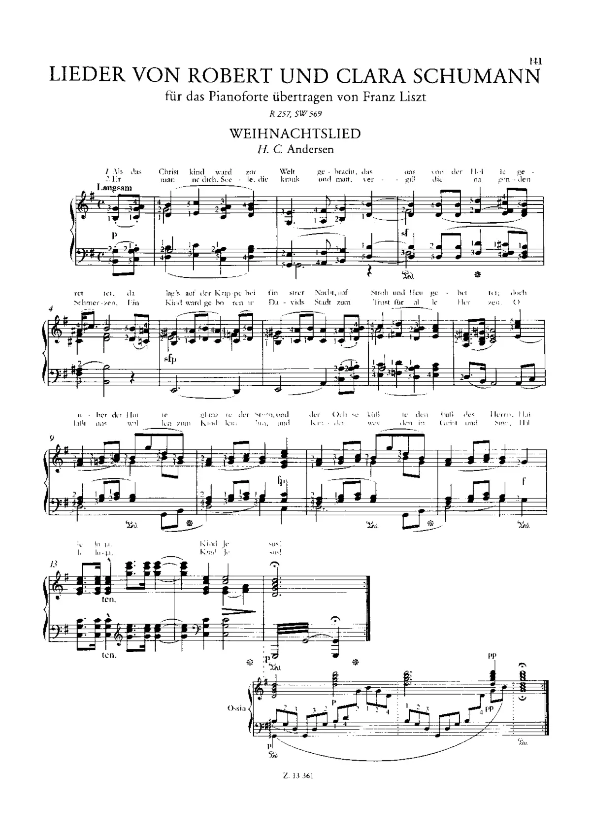 Lieder von Robert und Clara Schumann - Page 1