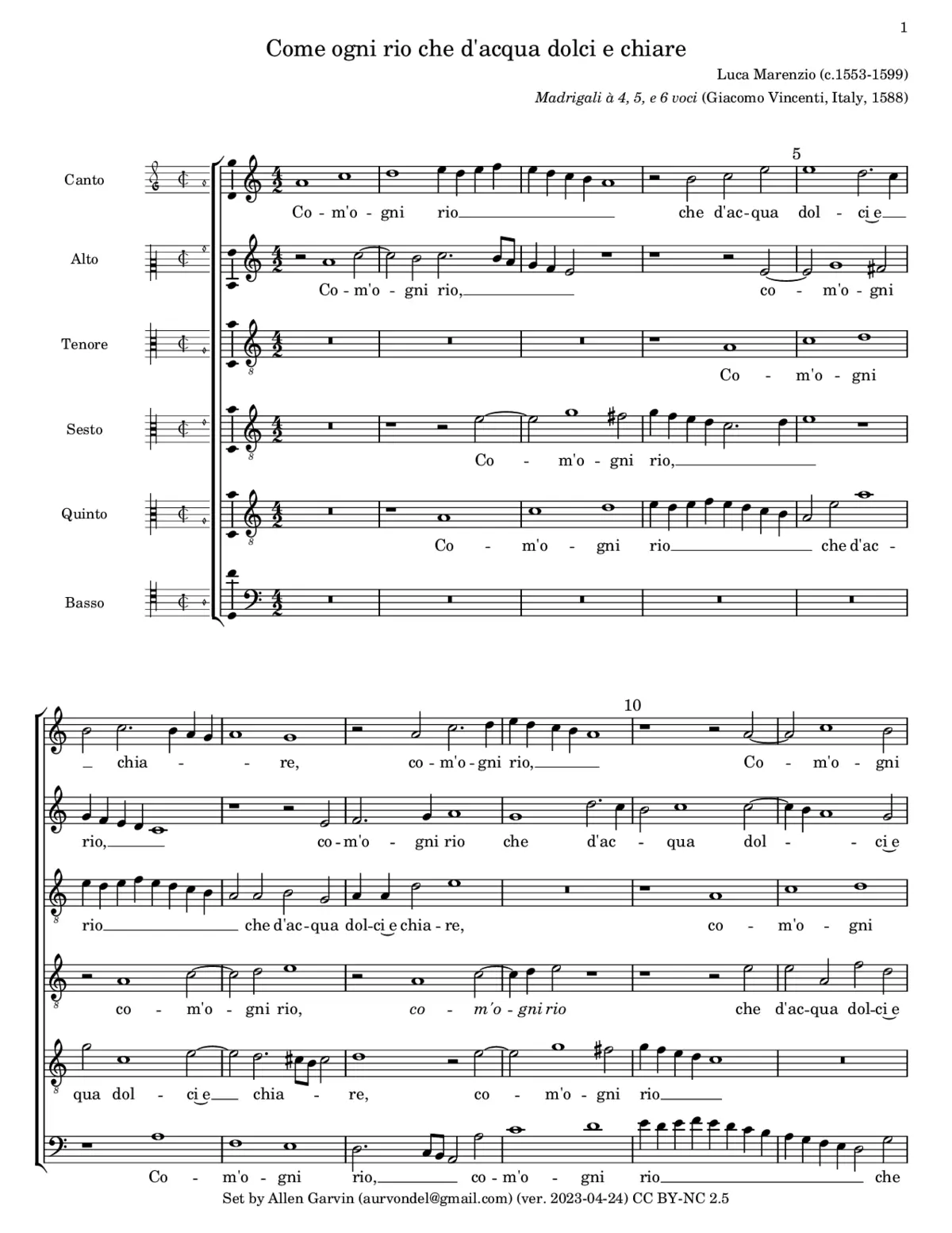 Come ogni rio - Page 1