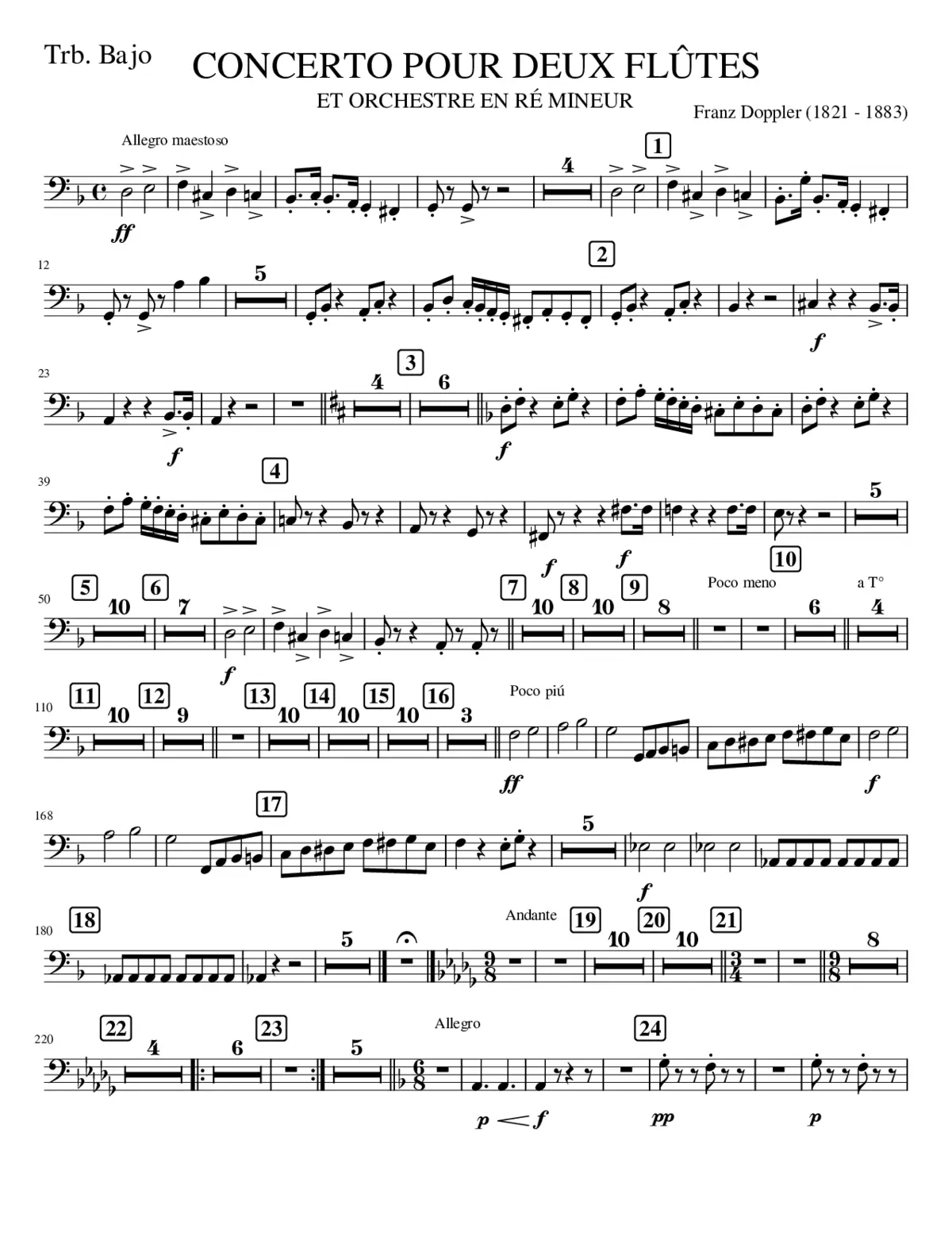 TRBB. CONCERTO 2 FLUTES - Page 1