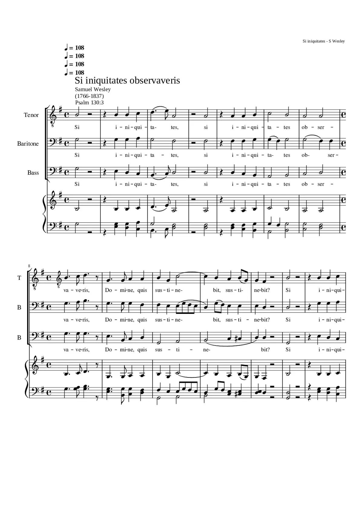 Si iniquitates observaveris - Page 1