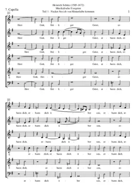 Musikalische Exequien: Part I, No. 7 - Herr Gott, Heiliger Geist