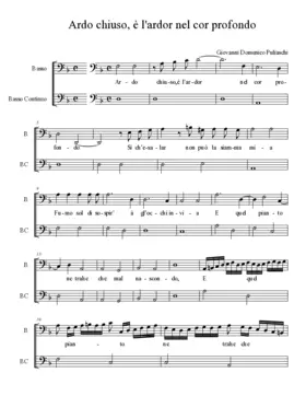 Ardo chiuso, è l'ardor nel cor profondo