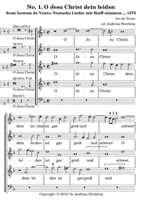 O Jesu Christ dein leiden