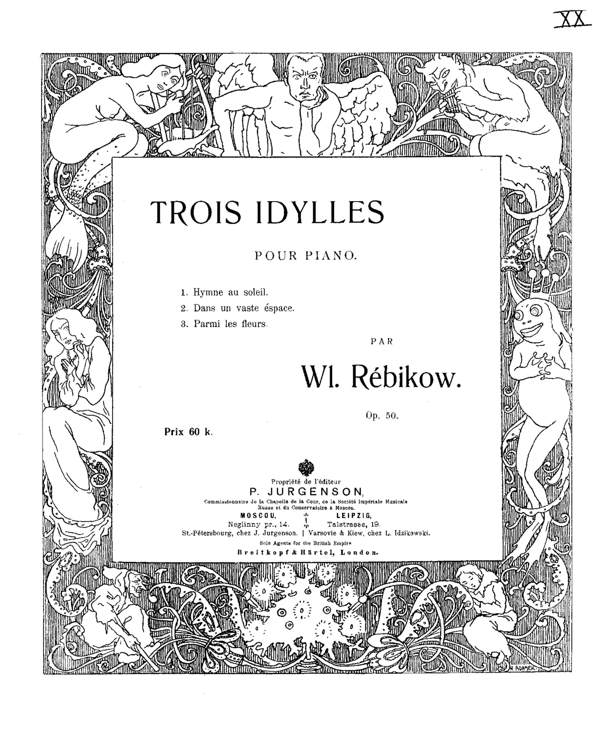 Trois idylles, Op.50 - Page 1