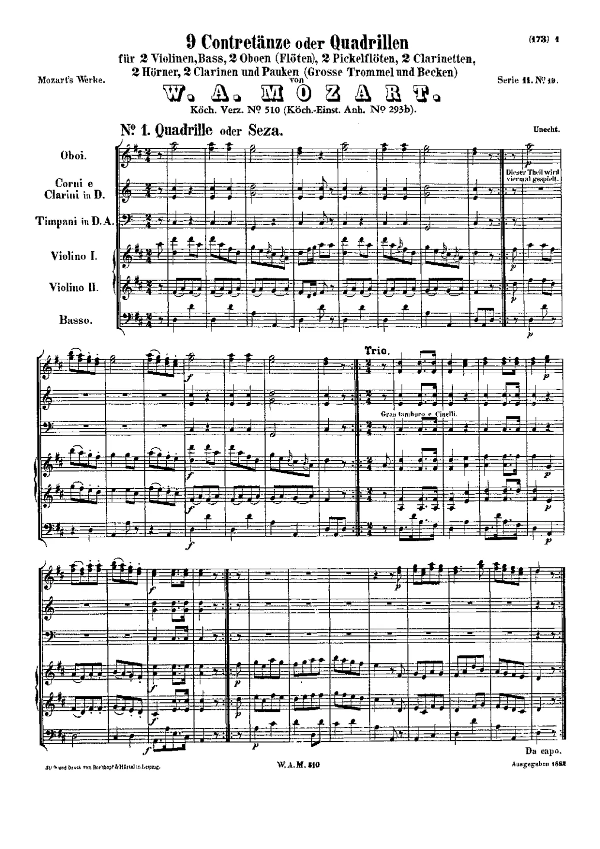 9 Country Dances - Page 1
