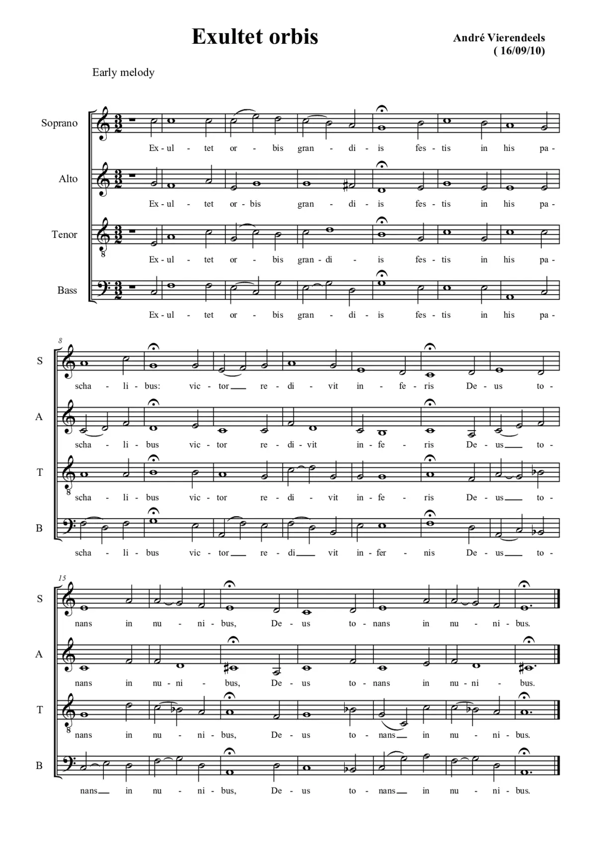 Exultet orbis I - Page 1