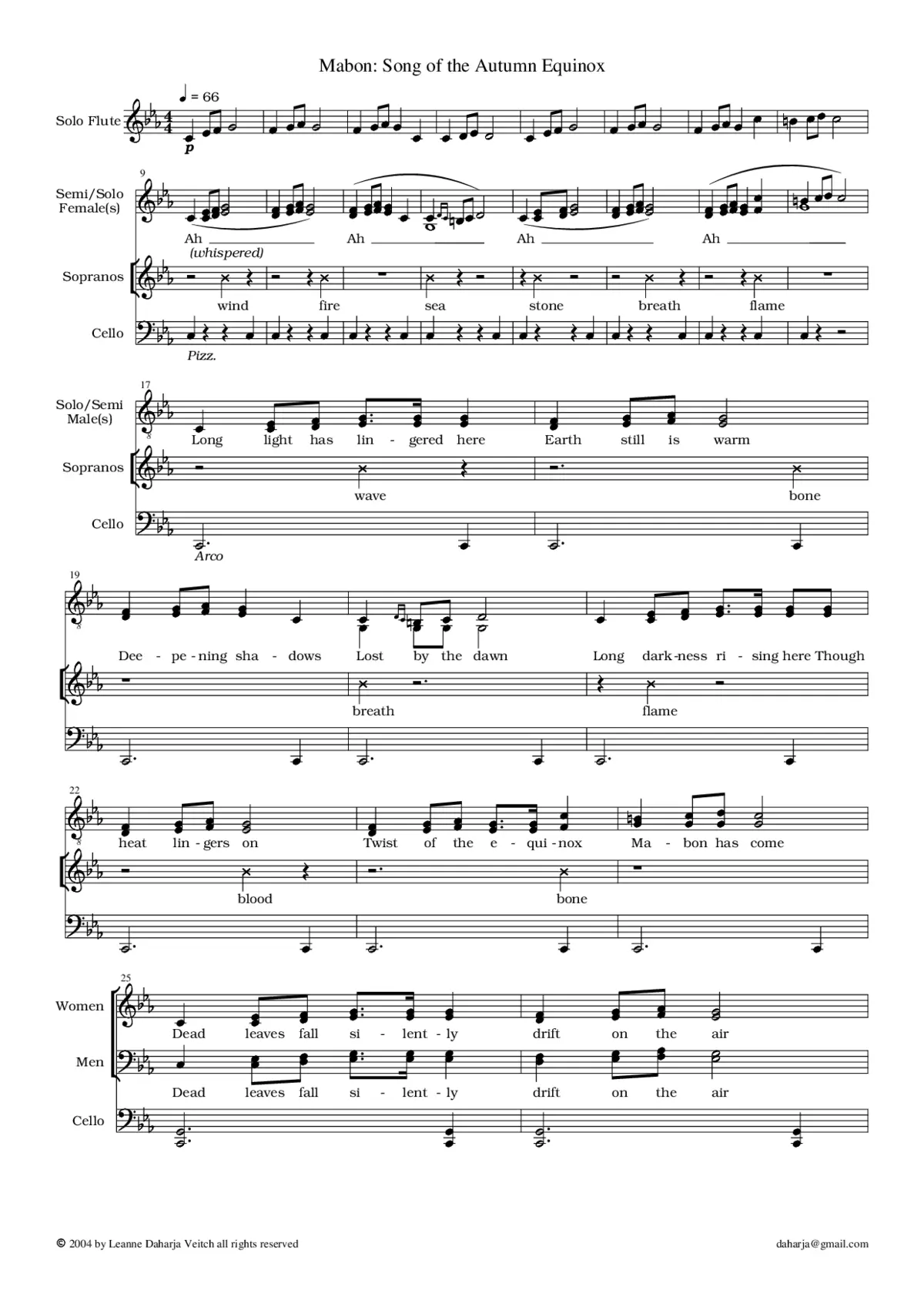 Mabon: Song of the Autumn Equinox - Page 1