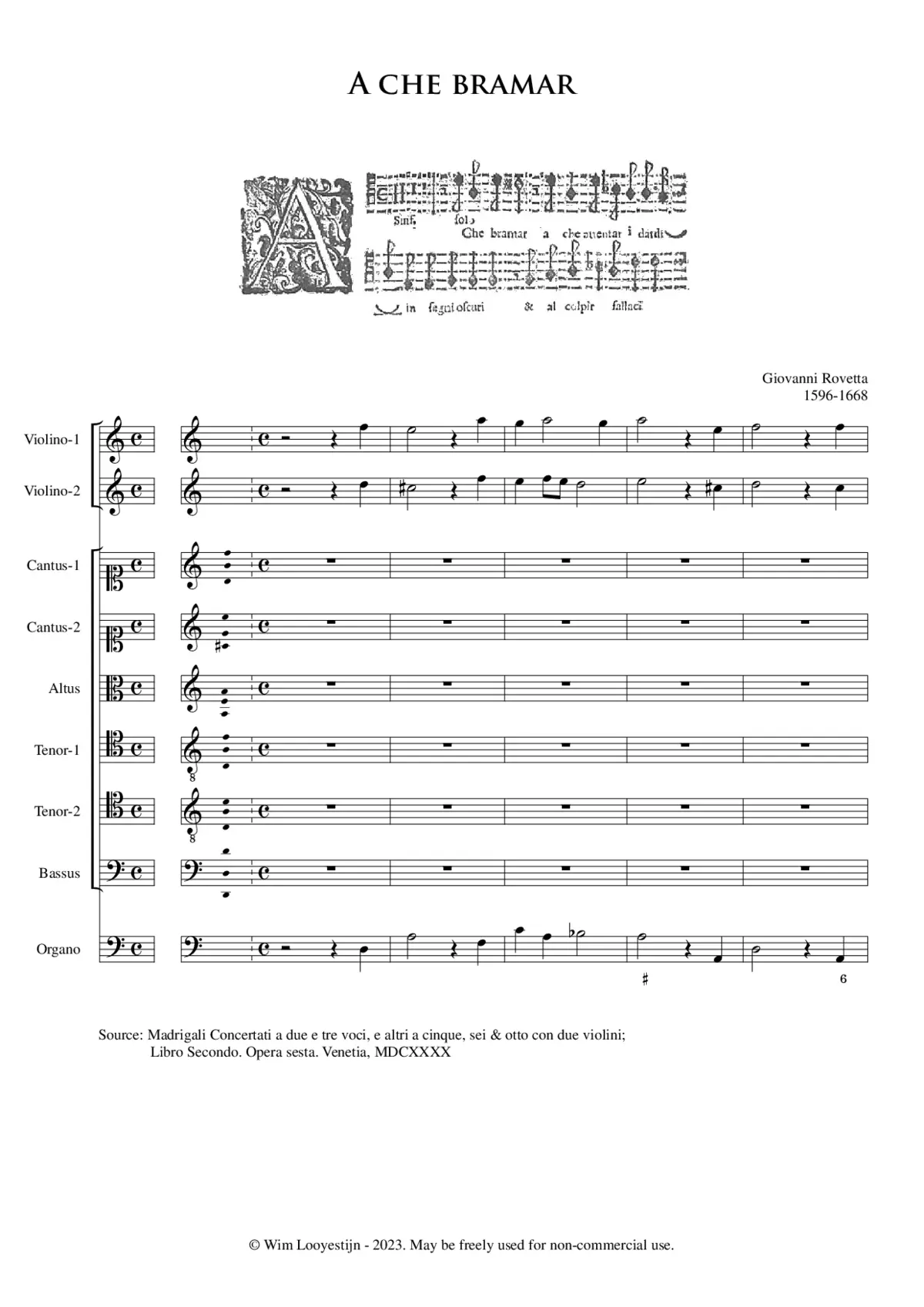 A che bramar - Page 1