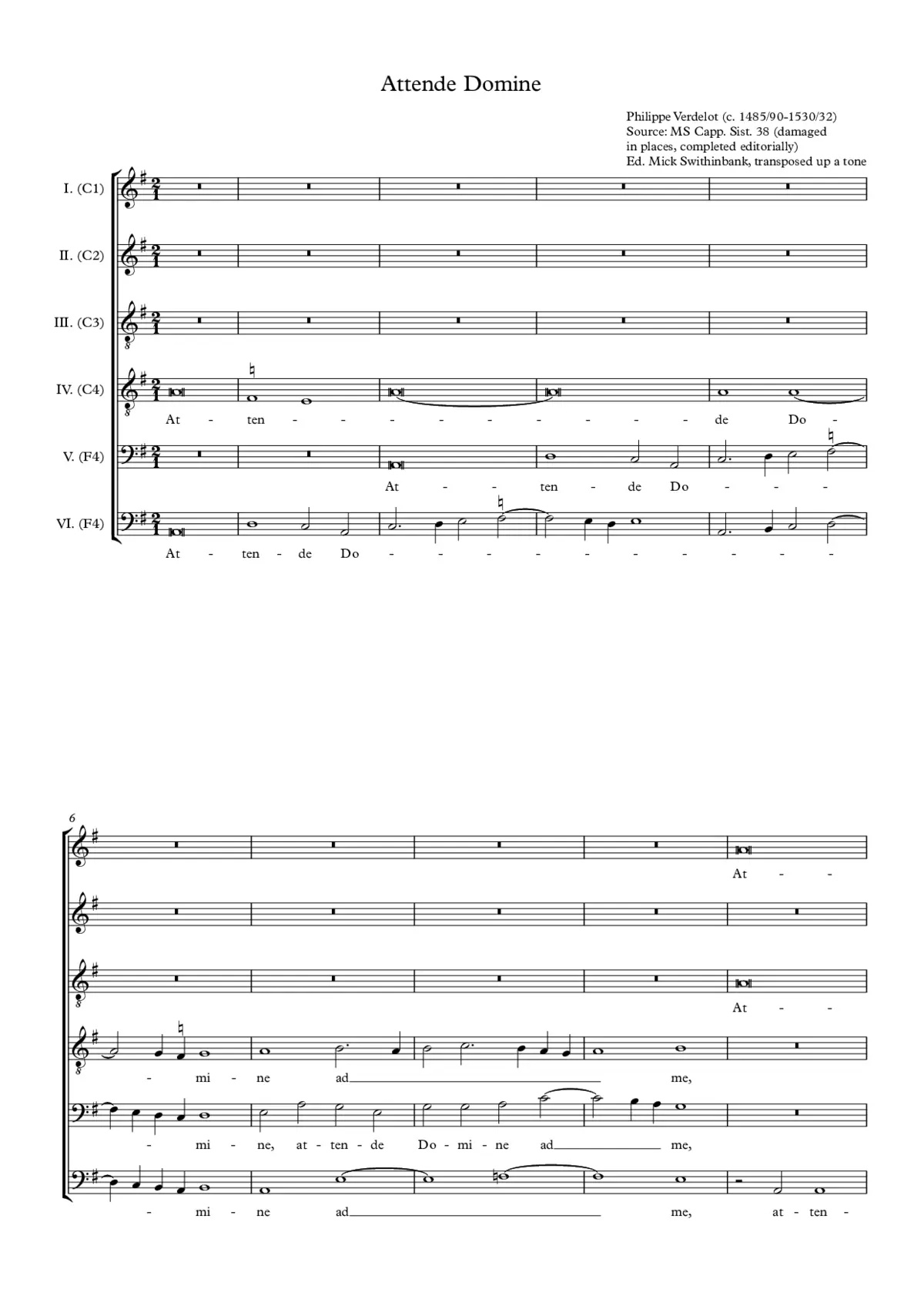 Attende Domine - Page 1