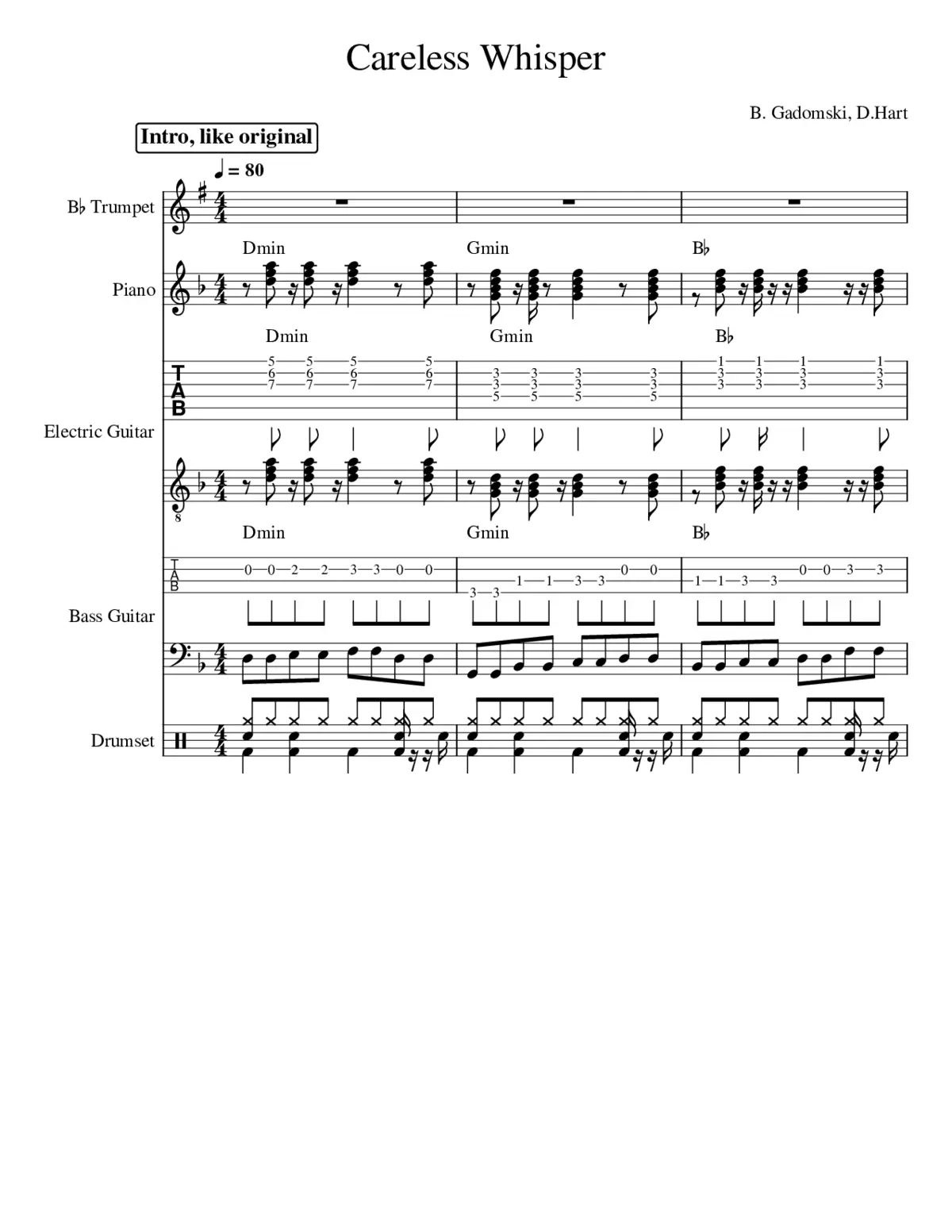 Careless Whisper - Page 1