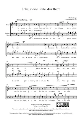 Lobe, meine Seele, den Herrn