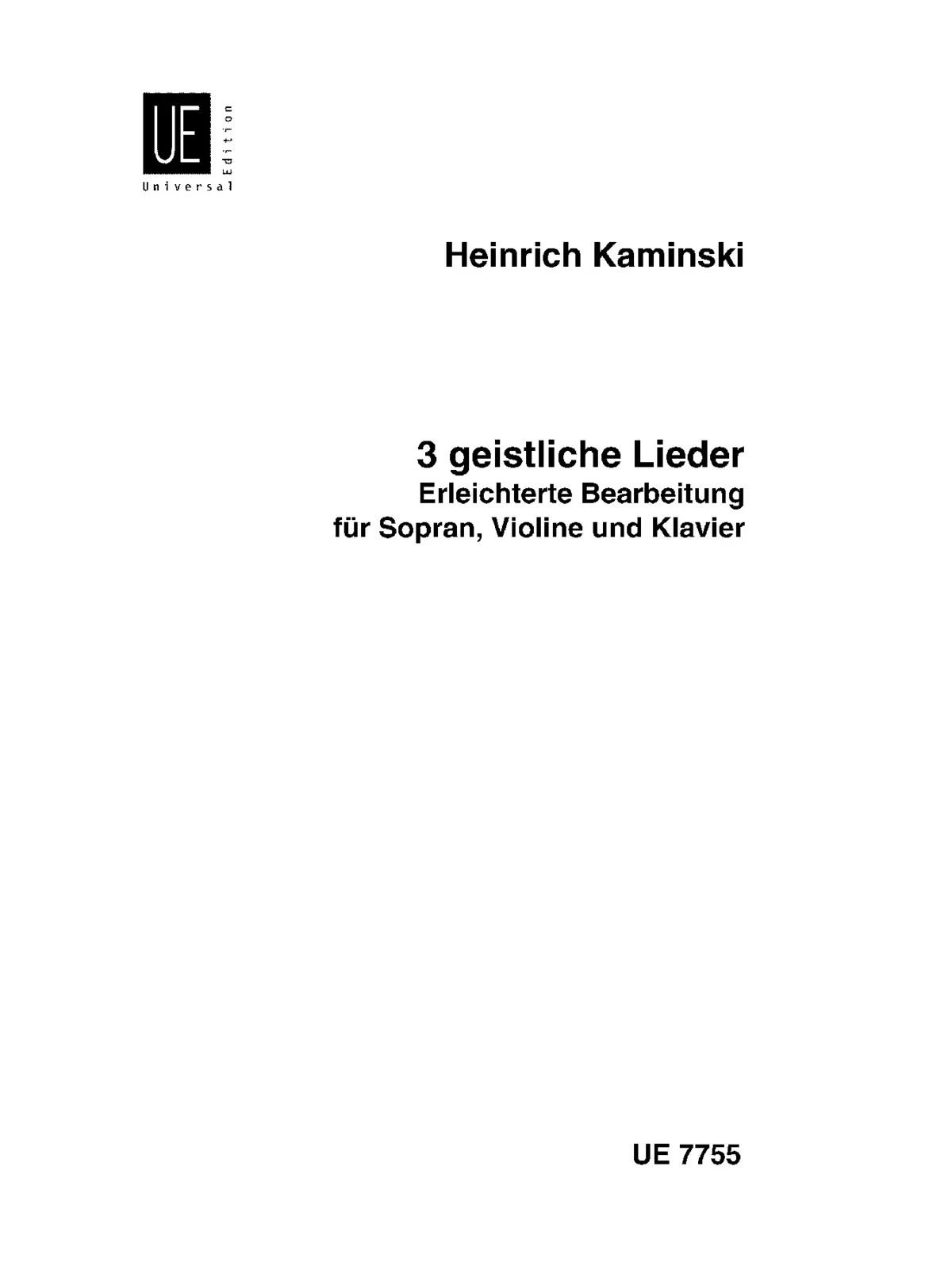 3 Geistliche Lieder - Page 1
