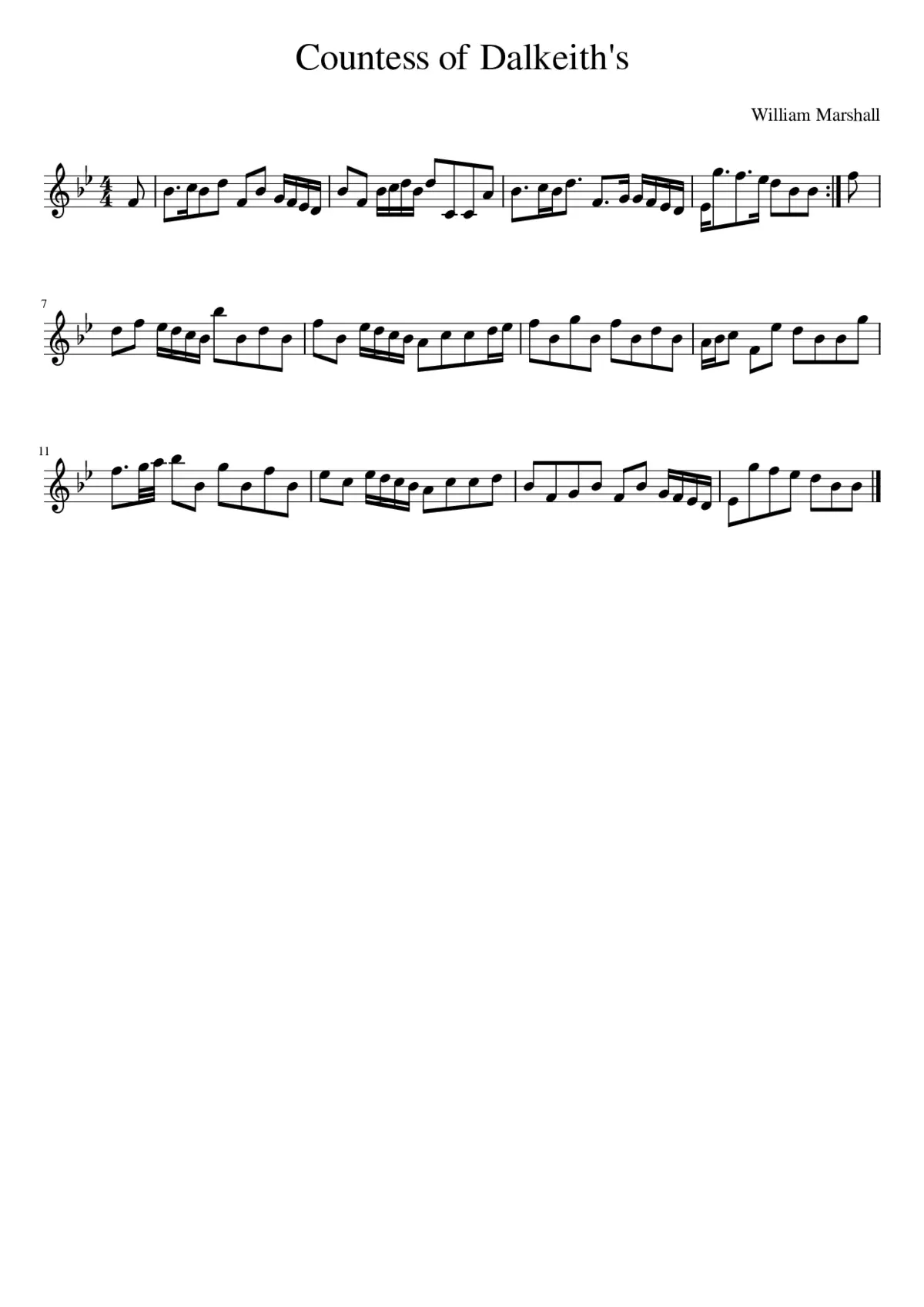 Countess of Dalkeith's - Page 1