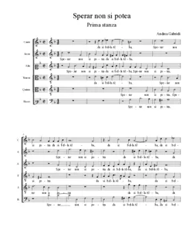 Sperar non si potea