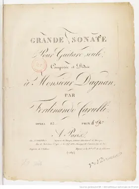 Grand Sonata for Guitar solo