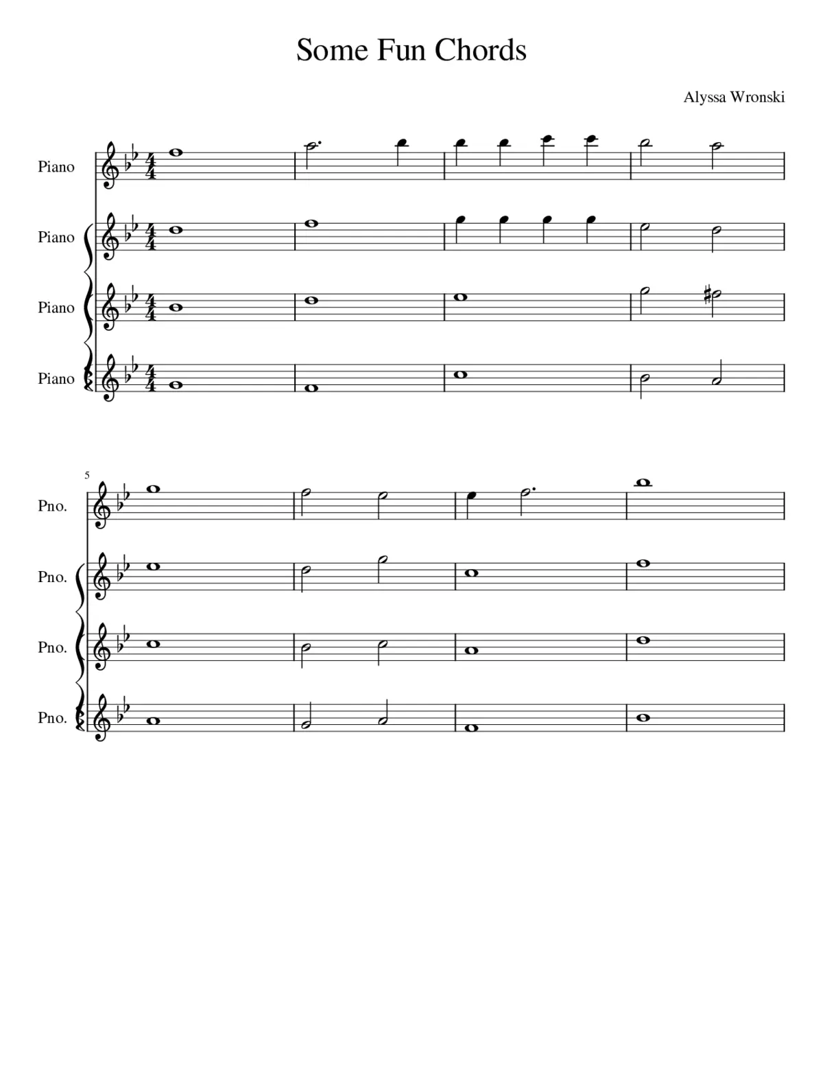 Some Fun Chords - Page 1