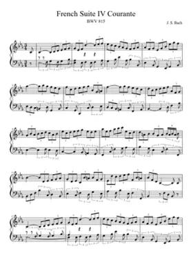 French Suite No.4 in E-flat major BWV 815