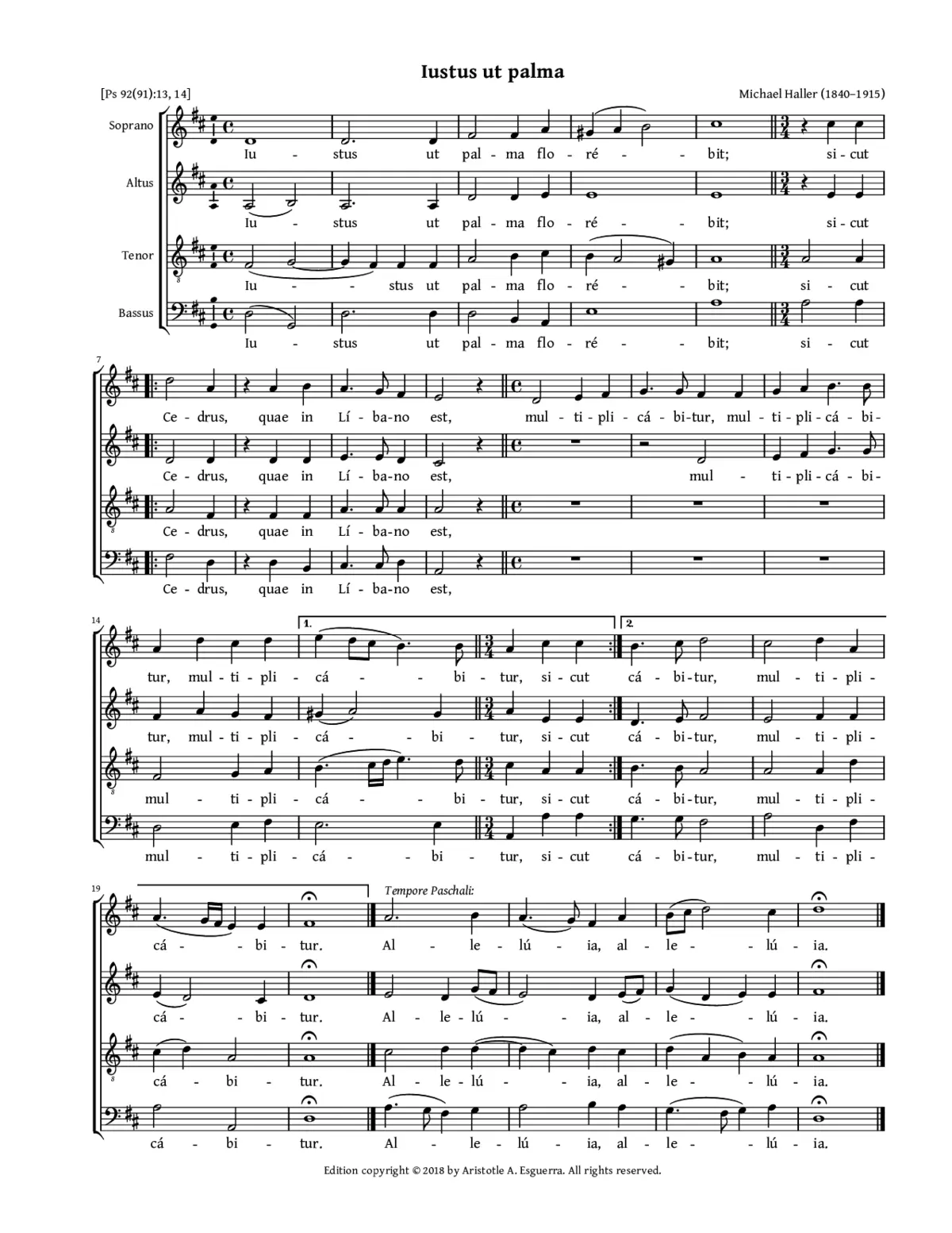 Justus ut palma - Page 1