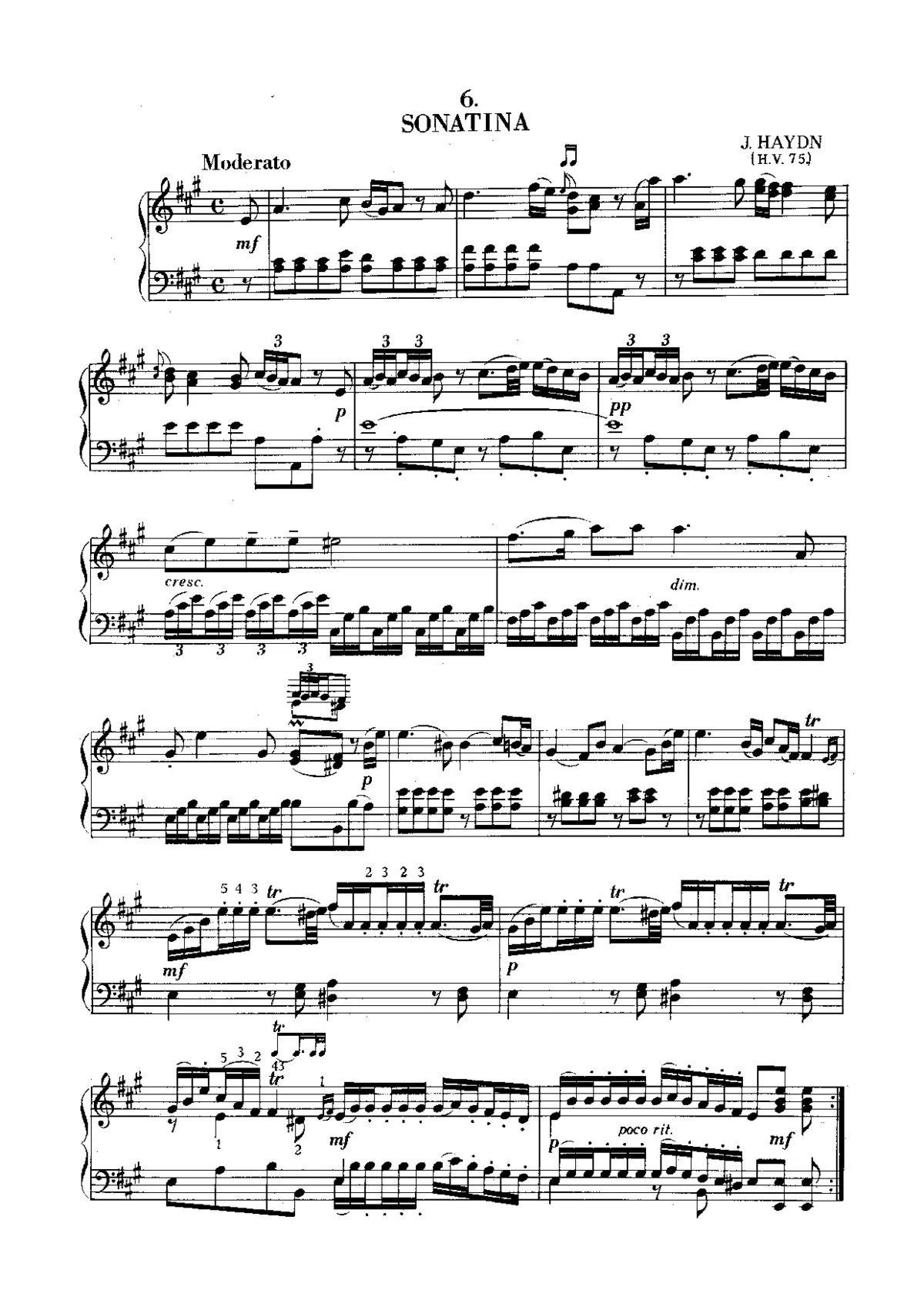 Baryton Trio in A major - Page 1