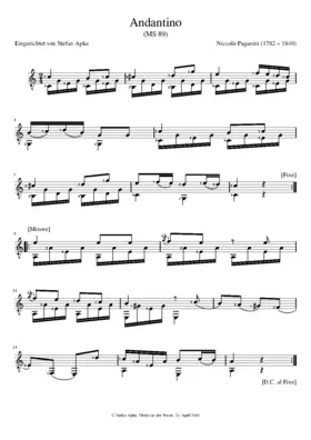 Andantino in C major