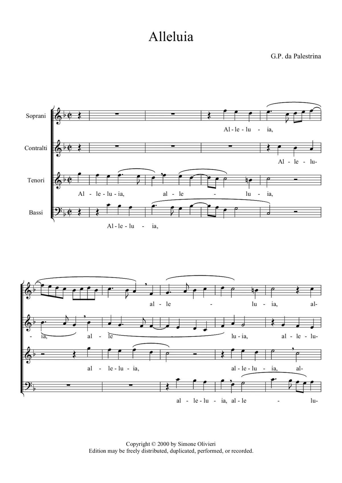 Alleluia - Page 1
