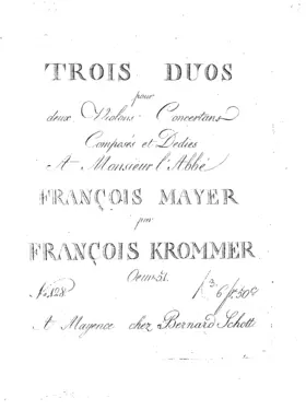 3 Duos concertants