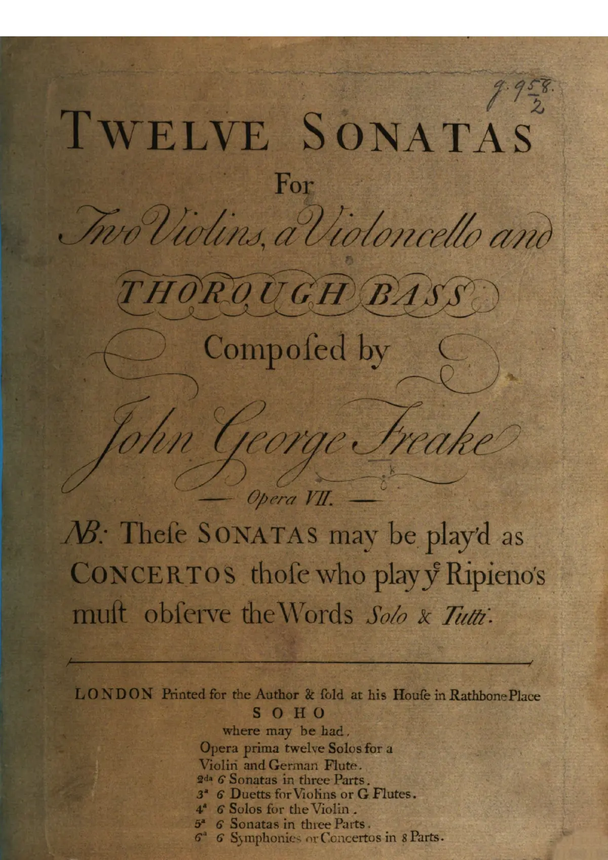12 Trio Sonatas - Page 1