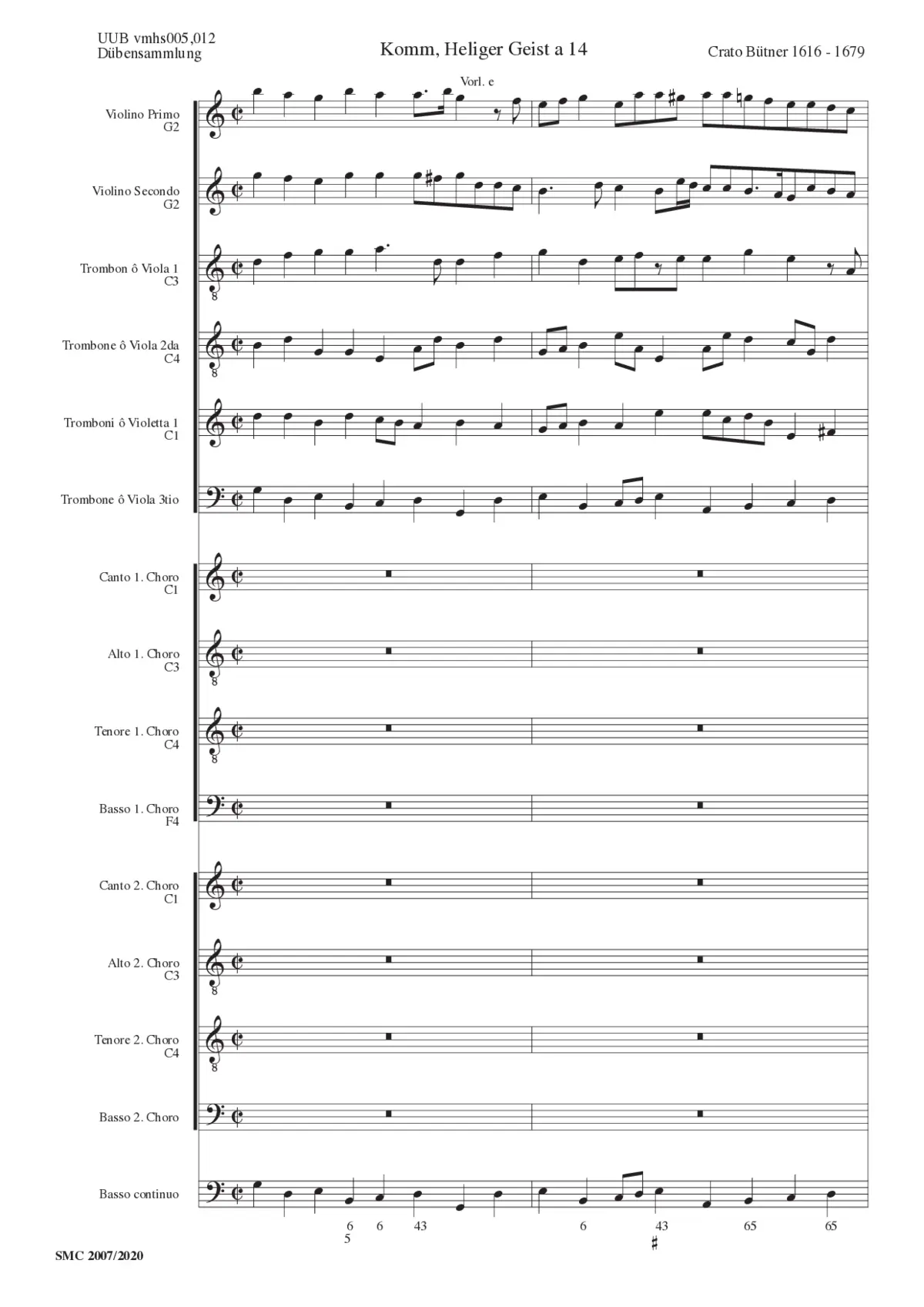 Komm, Heliger Geist - Page 1