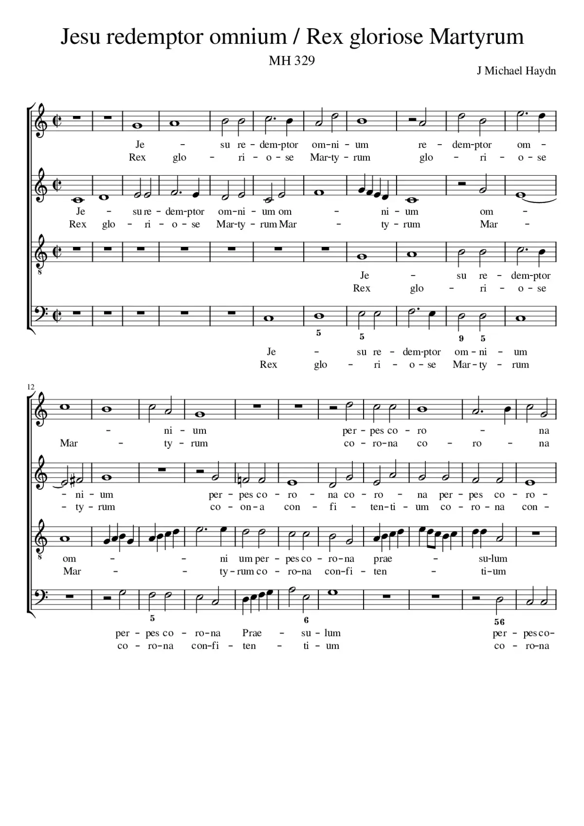 Jesu Redemptor Omnium (17122) - Page 1