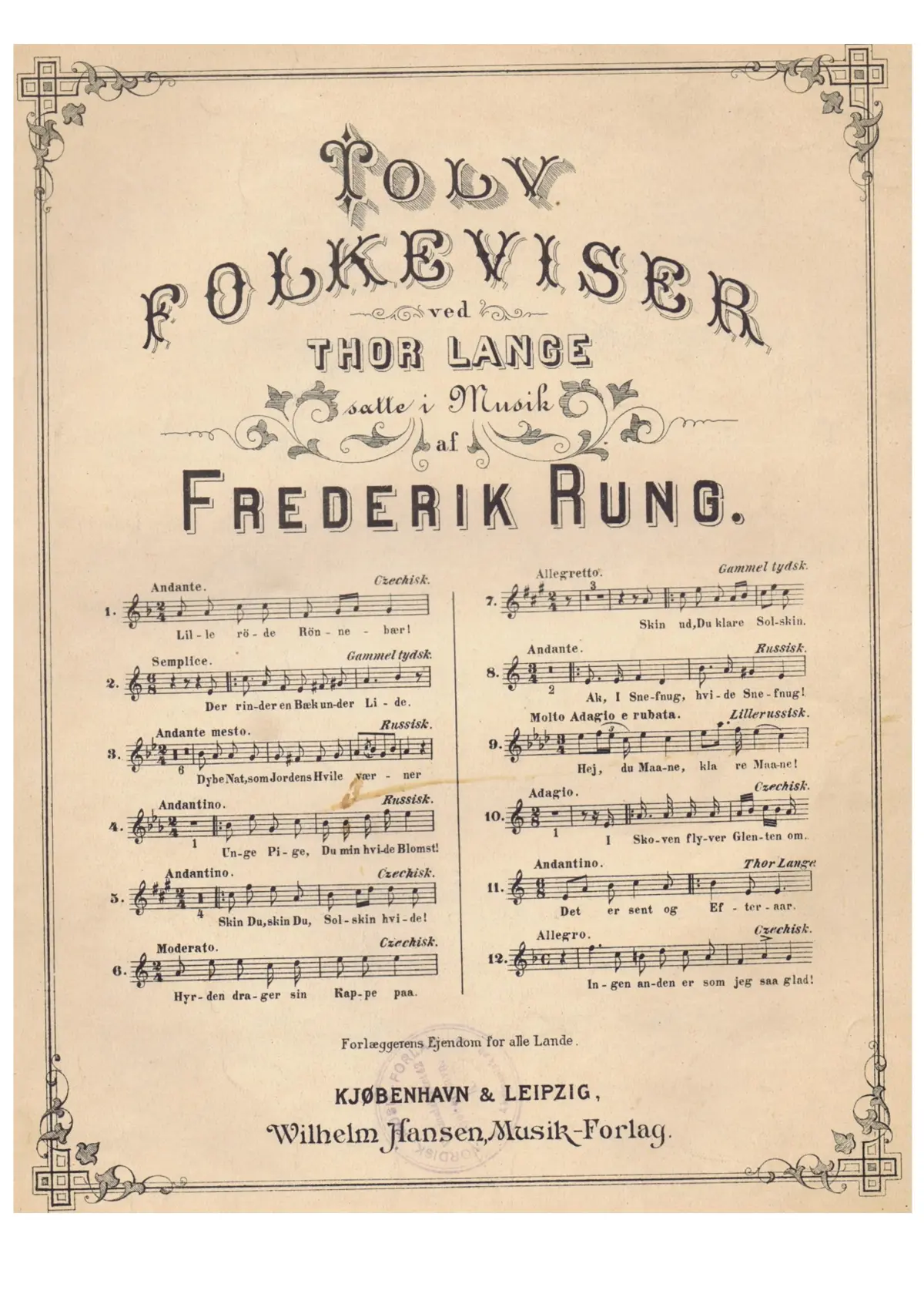 Tolv Folkeviser - Page 1